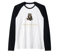 Know Thyself Gnothi Seauton Greek Philosophy Owl Raglan Baseball Tee