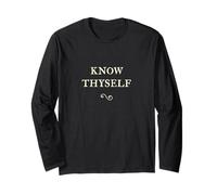 Know Thyself Greek Philosophy Long Sleeve T-Shirt
