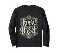 Know Thyself Greek Philosophy Long Sleeve T-Shirt