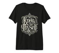 Know Thyself Greek Philosophy Premium T-Shirt