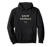 Know Thyself Greek Philosophy Pullover Hoodie