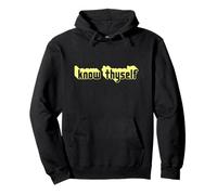 Know Thyself Greek Philosophy Pullover Hoodie