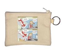 Know Work Rules Funny Meme Roman Empire Rome Legion SPQR Byzantine Key Chain Coin Purse Beige