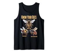 Know Your Bees Beekeeper Honeybee Apiary Bees Beekeeping Tank Top
