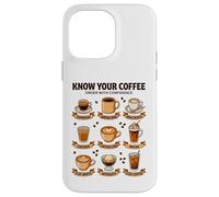 Know Your Coffee Lover Barista Espresso Caffeine Case for iPhone 14 Pro Max