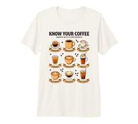 Know Your Coffee Lover Barista Espresso Caffeine Premium T-Shirt