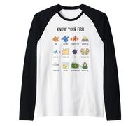 Know Your Fish Funny Fishkeeping Humor Pet Owner & Lover Raglan Baseball Tee