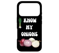 KNOW YOUR ONIONS SLOGAN ONION DESIGN Case for iPhone 17 Pro