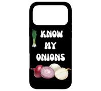 KNOW YOUR ONIONS SLOGAN ONION DESIGN Case for iPhone 17 Pro Max