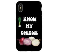 KNOW YOUR ONIONS SLOGAN ONION DESIGN Case for iPhone X/XS