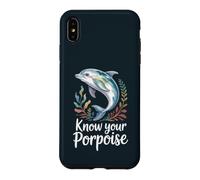 Know Your Porpoise Whale Ocean Pun Humor Case for iPhone XS Max