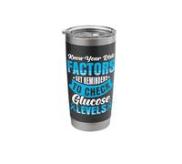 Know Your Risk Factors - Type 1 Diabetes Stainless Steel Insulated Tumbler