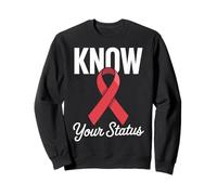 Know Your Status Awareness Ribbon Support Community Sweatshirt