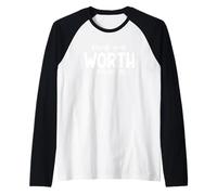 Know Your Worth Add Tax Funny Humour Quote Funny Pun Raglan Baseball Tee