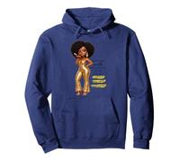 Know Your Worth Confident Powerful Unstoppable Afro Queen Pullover Hoodie
