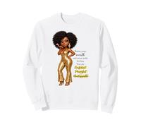 Know Your Worth Confident Powerful Unstoppable Afro Queen Sweatshirt