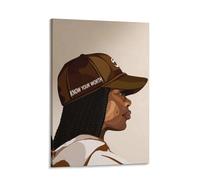 Know Your Worth Poster Canvas Print, Black Art Decor, Fashion Aesthetics Home Living Room Girls Room Bedroom Wall Decor Frame 16x24inch(40x60cm)