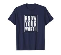 Know Your Worth Self Love Self Affirmation T-Shirt Positive T-Shirt