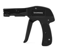 Knoweasy Cable Tie Gun and Cable Tie Tool- Fastening and Flush Cutting Tool with Steel Handle Zip Tie Tool for Nylon Cable Ties