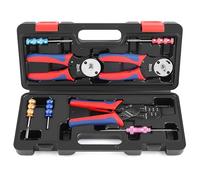 Knoweasy Crimp Tool Kit for Deutsch DT Connectors: Close Barrel and Open Barrel Crimper, Deutsch Removal Extraction Tool, Solid and Stamped Contacts, Weather Pack Terminals - Includes 8PCS