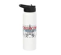 Knowing is Half The Battle Wisdom Stainless Steel Insulated Water Bottle