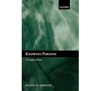 Knowing Persons: A Study in Plato
