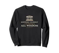 Knowing Yourself Is the Beginning of All Wisdom Greek Temple Sweatshirt