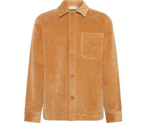 Knowledge Cotton Apparel - Men's corduroy overshirt - Organic Cotton Corduroy Overshirt Apple Cinnamon for Men - Size L - Orange Orange L