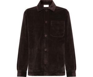 Knowledge Cotton Apparel - Men's corduroy overshirt - Organic Cotton Corduroy Overshirt Chocolate Torte for Men - Size L - Brown Brown L