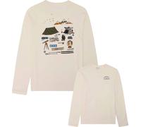 Knowledge Cotton Apparel - Organic cotton T-shirt - Organic Cotton Long Sleeved T-Shirt Egret for Men - Size M - White White M