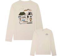 Knowledge Cotton Apparel - Organic cotton T-shirt - Organic Cotton Long Sleeved T-Shirt Egret for Men - Size L - White White L