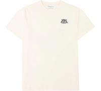 Knowledge Cotton Apparel - Organic cotton T-shirt - Regenerative Organic Cotton Chest Embroidery T-Shirt Egret for Men - Size L - White White L