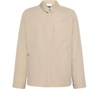 Knowledge Cotton Apparel - Water resistance, windproof and breathable overshirt - Vent Canvas 200 Classic Overshirt Light Feather Gray for Men - Size L - Beige Beige L