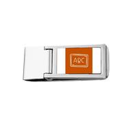 Knowledge Display English Alphabet Blackboard Slim Money Clip Stainless Holder Pocket Wallet