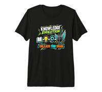 Knowledge Evolution Brain Development Learning Premium T-Shirt