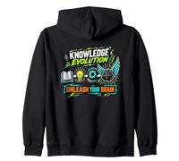 Knowledge Evolution Brain Development Learning Zip Hoodie