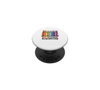 Knowledge Has No Labels Rainbow Books Education Pride PopSockets Adhesive PopGrip