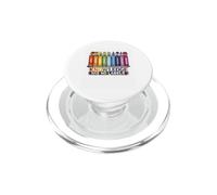 Knowledge Has No Labels Rainbow Books Education Pride PopSockets PopGrip for MagSafe