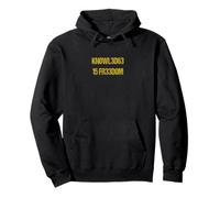 Knowledge is freedom Nerdy Hacker Style Pullover Hoodie