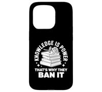 Knowledge Is Power - Book Club Librarian Read Banned Books Case for iPhone 15 Pro