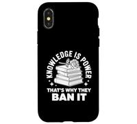 Knowledge Is Power - Book Club Librarian Read Banned Books Case for iPhone X/XS