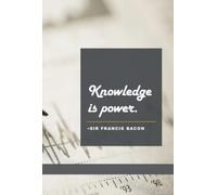 Knowledge is power: Lined Journal Notebook