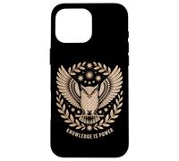 Knowledge Is Power Owl Insight Crest Case for iPhone 16 Pro Max