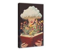 Knowledge Is Power Print Canvas Poster Wall Art Decor Print Picture Paintings for Living Room Bedroom Decoration 08x12inch(20x30cm)