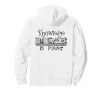 Knowledge Is Power - Reading Book Lover Librarian Bookish Pullover Hoodie