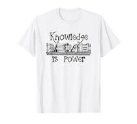 Knowledge is Power - Reading Book Lover Librarian Bookish T-Shirt