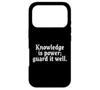Knowledge is Power. Sci-Fi Wisdom Quote Fantasy Space Gaming Case for iPhone 17 Pro