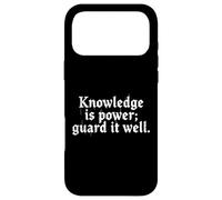 Knowledge is Power. Sci-Fi Wisdom Quote Fantasy Space Gaming Case for iPhone 17 Pro Max
