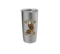 Knowledge is Strength Bald Eagle Books Patriotic Wisdom Stainless Steel Insulated Tumbler