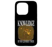 KNOWLEDGE IS THE CLEVEREST TRICK smart Fox reading bookworm Case for iPhone 15 Pro